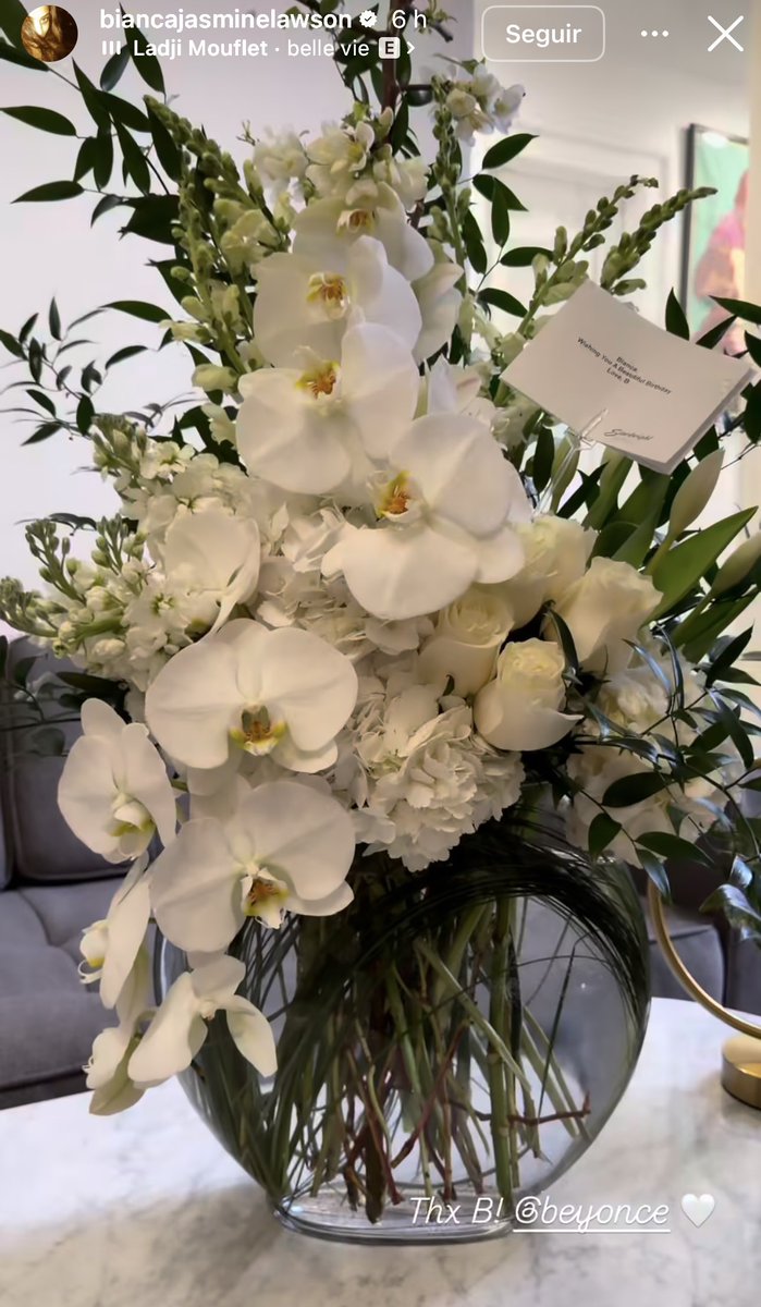 Beyoncé Flores ataca novamente!

Beyoncé enviou um buquê para a atriz Bianca Lawson: “Desejando a você um lindo aniversário. Com amor, B” 🩷