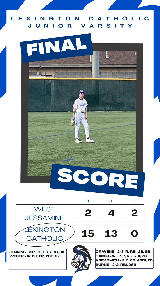 LexCathBaseball's tweet photo. Nice job from the JV and FR teams tonight!!  V/JV are back in action tomorrow afternoon vs Central Hardin at home. Start time 1:00 https://t.co/SfxuBGyxk2