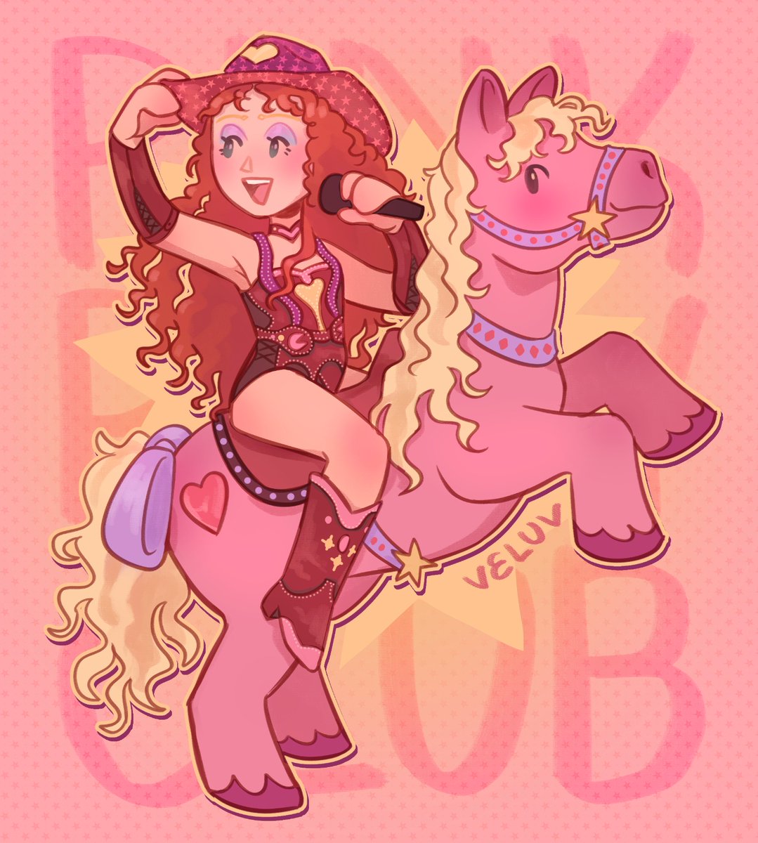 you're a pink pony girl #chappellroan #fanart