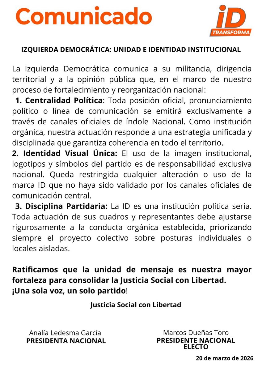 Izquierda Democrática tweet media