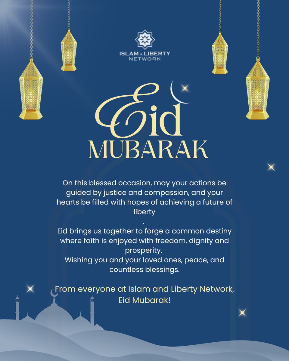 LibertyIslam's tweet photo. As Ramadan ends, we carry forward its lessons into a world that needs freedom, justice, and dignity more than ever. We believe a stronger Muslim world is built where faith and liberty go hand in hand. May this Eid bring peace, unity, and hope to all. Eid Mubarak https://t.co/dzOA2WWV0I