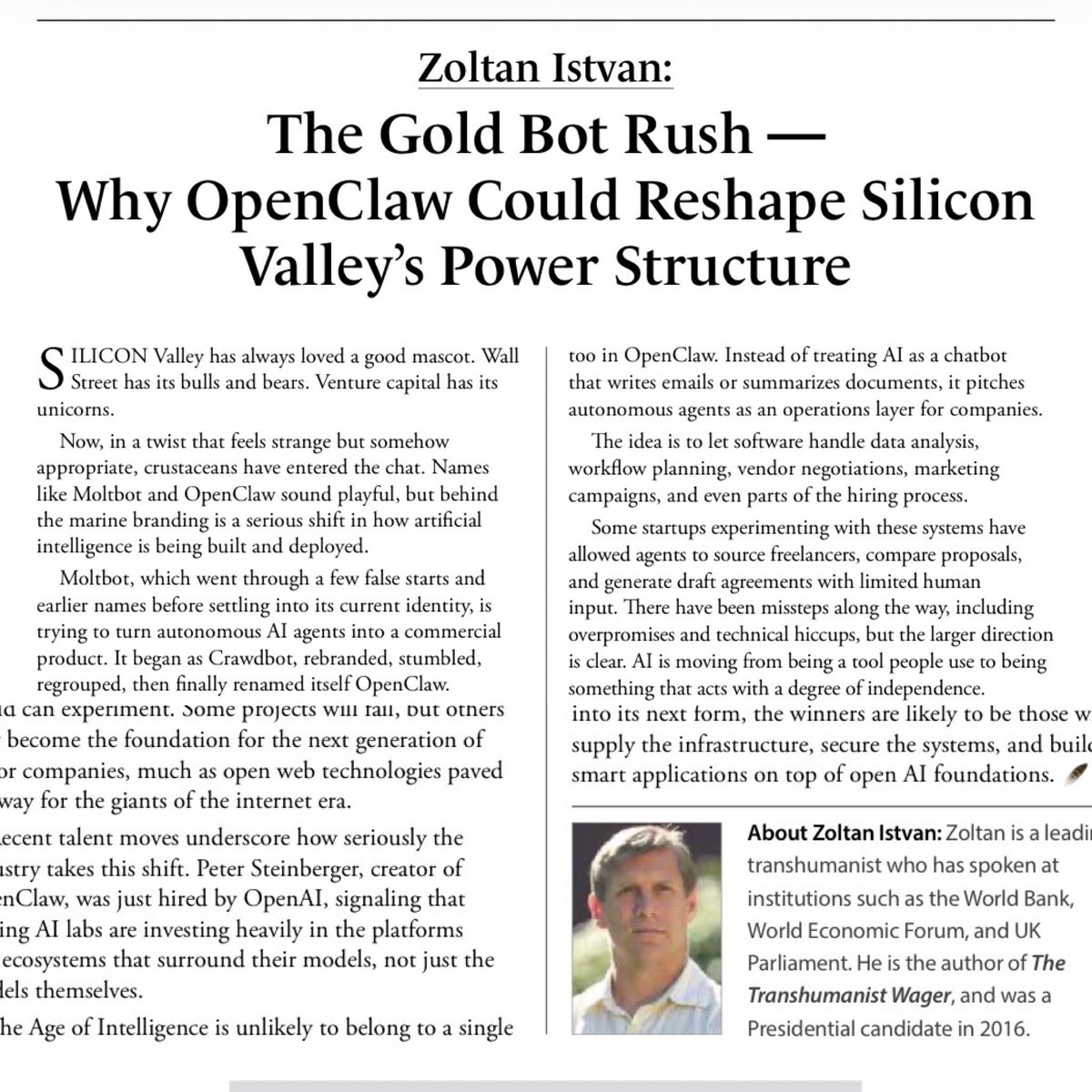 Zoltan Istvan 🖖 tweet media