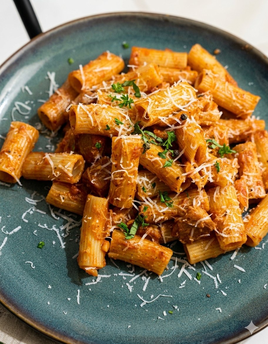 Yo soy el que cocina!!! Rigatoni con atún fresco al pomodoro!!