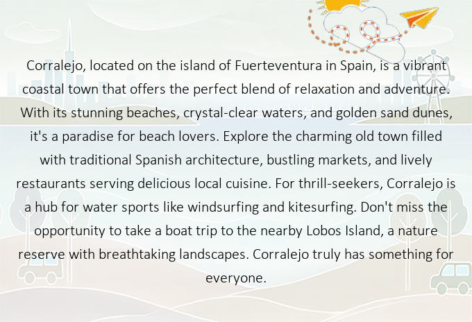 EclecticFlights's tweet image. Discover the Paradise of Corralejo, Spain: Your Next Unforgettable Getaway Awaits! Ready to explore? Find cheap flights there now! ✈️ fly.eclectic.flights/flights/flight… #Corralejo #Spain #FlyEclectic #TravelWithUs #NewAdventures