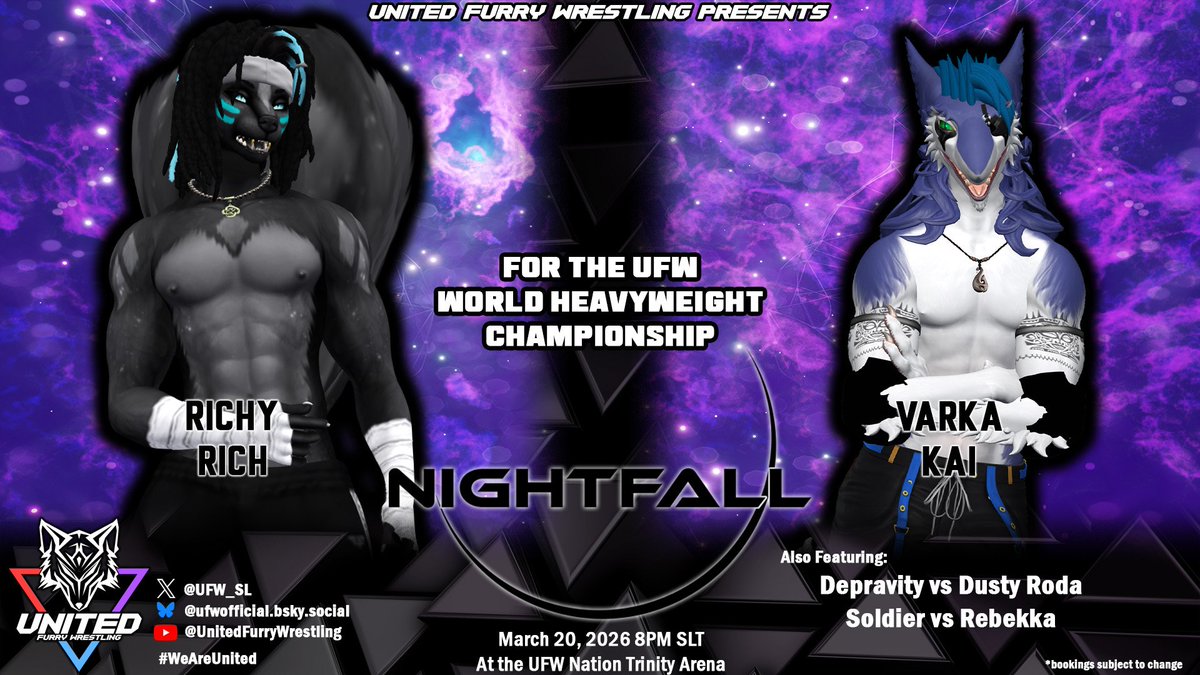 United Furry Wrestling tweet media