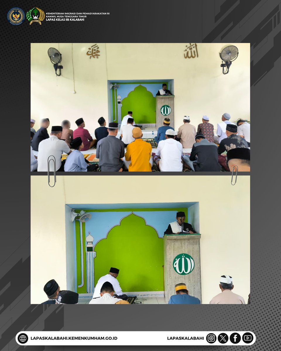 LapasKalabahi's tweet image. Perayaan Hari Kemenangan, Lapas Kalabahi Gelar Ibadah Sholat Ied Idul Fitri 1447 H

Selengkapnya:
lapaskalabahi18.blogspot.com/2026/03/peraya…

#LapasKalabahi
#Kemenimipas
#AlwaysTheBest
~ KanwilDitjenpasNTT