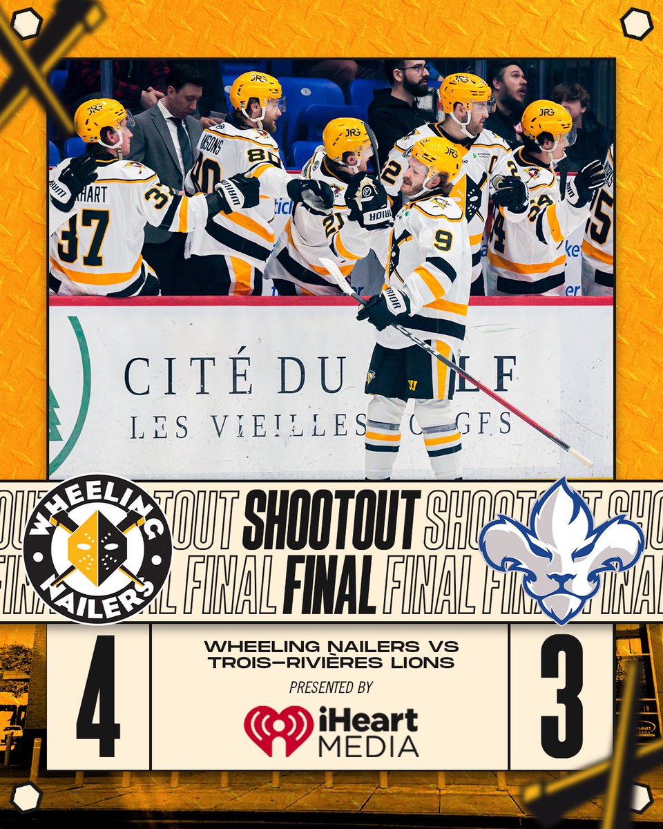 BLAKE BENNETT HAT TRICK DEBUT AND A NAILERS SHOOTOUT WIN 🧢🧢🧢

#SteelTheMoment