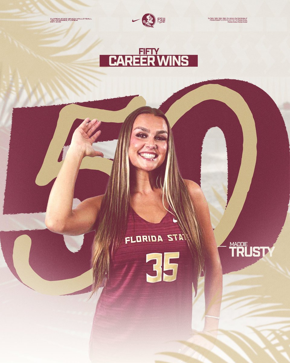 FSU Beach Volleyball tweet media