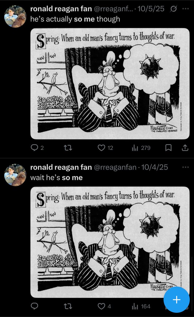 ronald reagan fan tweet media