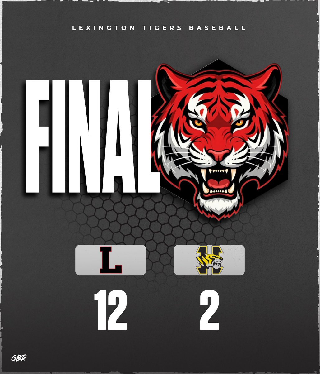 LexTigersBB's tweet photo. The Big Red Tigers WIN it over @HallsBsball1!

We will host Lawrence County tomorrow. JV at 2:00PM and Varsity at 4:00PM. https://t.co/4Y3dEZHG6o