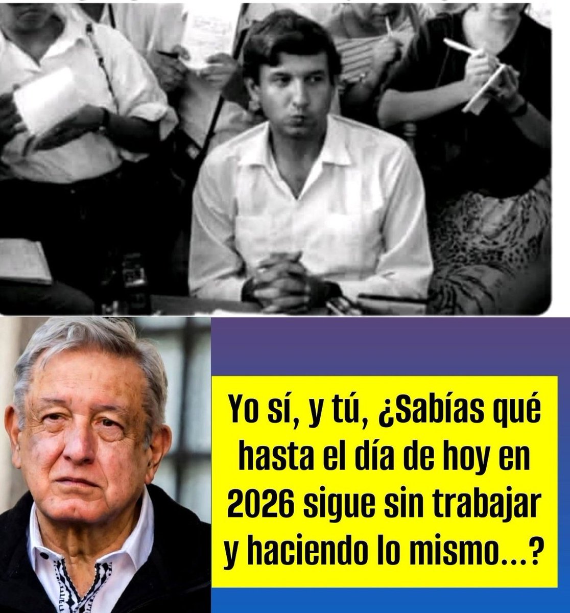 ¿Sabías que un día como hoy pero del año 1980 AMLO <a href="/lopezobrador_/">Andrés Manuel</a> seguía sin trabajar y haciéndose pəndəjo?
