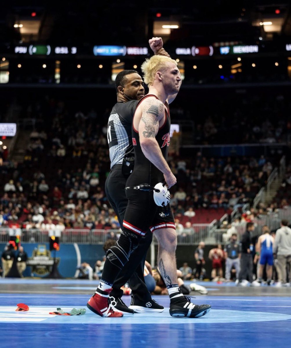 Shoutout to Eli Griffin at 141. Even though our time together was short, it was time well spent. As impressive as his wrestling was, his attitude stood out even more. It didn’t end the way he wanted, but he’ll be successful in whatever he does. A true advocate for our program