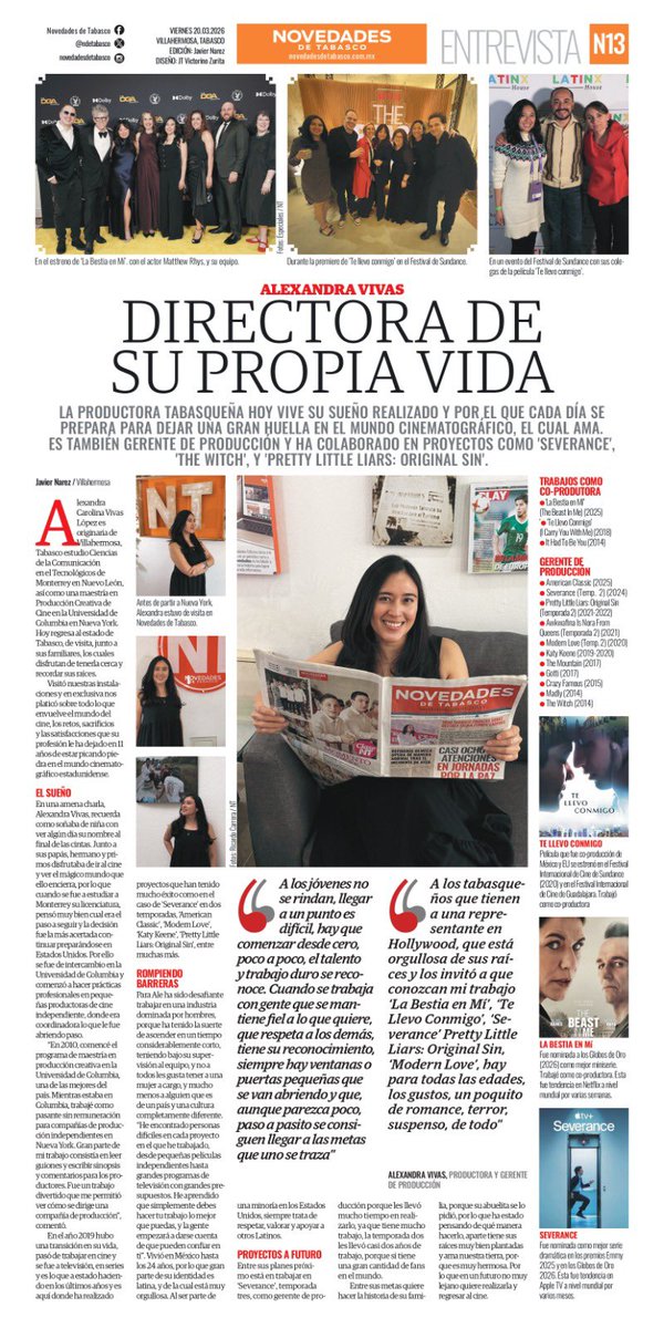 Nuestra edición 20 marzo  2026 #novedades #tabasco #sociales <a href="/JavierNarez/">Javier Narez 📸</a> <a href="/ndetabasco/">Novedades de Tabasco</a>