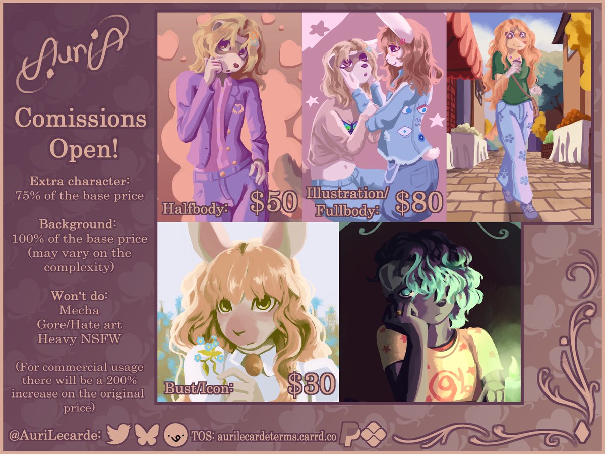 Auri Lecarde - Comms open - ➡️BFF2026 tweet media