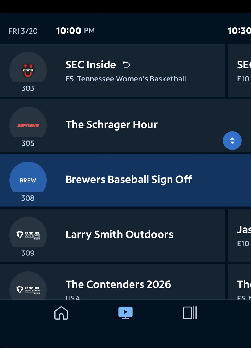 Milwaukee area Spectrum customers- here's our Brewers Channel ⬇️