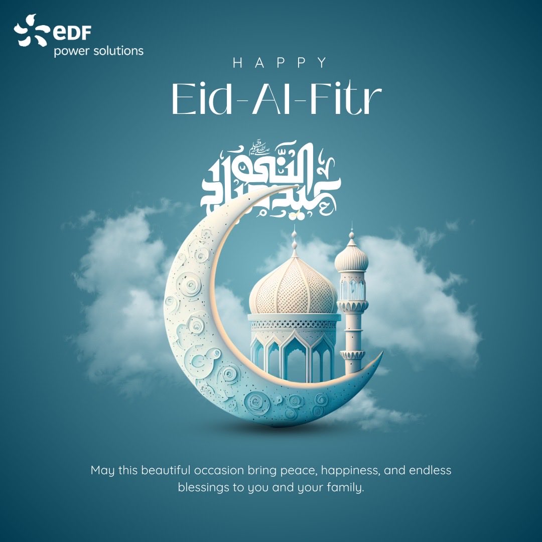 EDF_REIndia's tweet image. EDF power solutions India wishing you and your loved ones a joyous Eid filled with peace, prosperity, and happiness. 🌙✨
Eid Mubarak!

#edfpowersolutions #eid #festivities