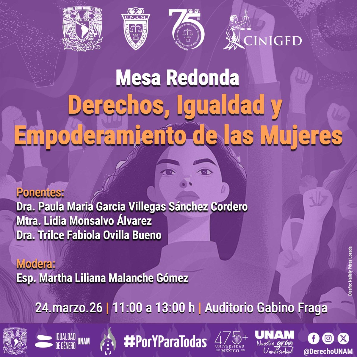 Cordialmente invitad@s #mujeresqueinspiran #8m #poryparatodas  <a href="/DerechoUNAMmx/">Facultad de Derecho</a> <a href="/BMA_Abogados/">Barra Mexicana, Colegio de Abogados A.C.</a> <a href="/PJCDMX/">Poder Judicial de la Ciudad de México</a>