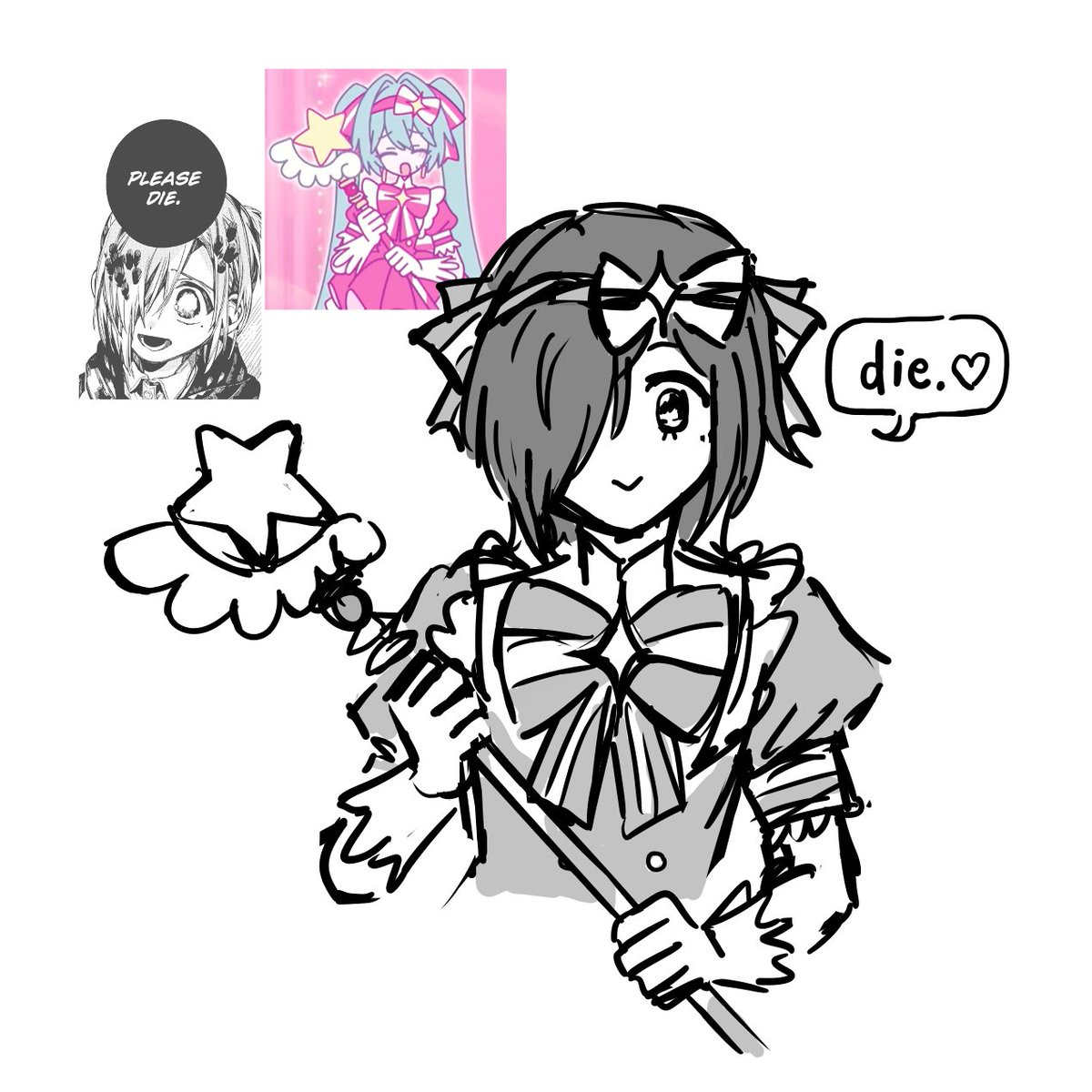 daily mitsuba doodle🌸 tweet media