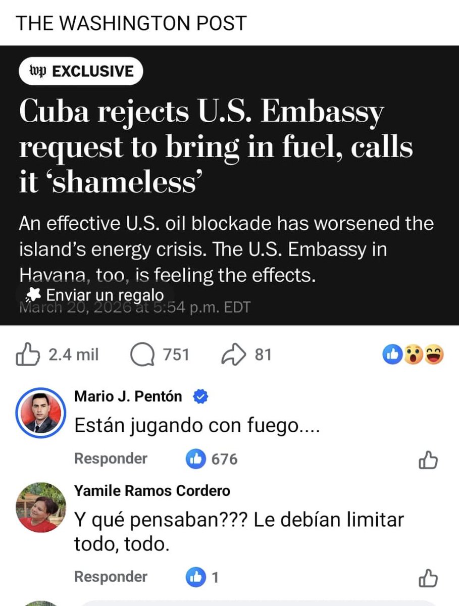 Mario J. Pentón tweet media