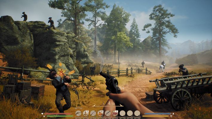 gamewith_review's tweet photo. 「新生活のために買った牧場が、焼け落ちていた…」
西部開拓スローライフ『Cowboy Life Simulator』
のんびり牧場経営ゲーム🐐……かと思いきや、
無法者や猛獣との銃撃戦も発生
#CowboyLifeSimulator #インディーゲーム
詳細はこちら👇
https://t.co/VLLLP4pYsf https://t.co/j3whsKk3Uu