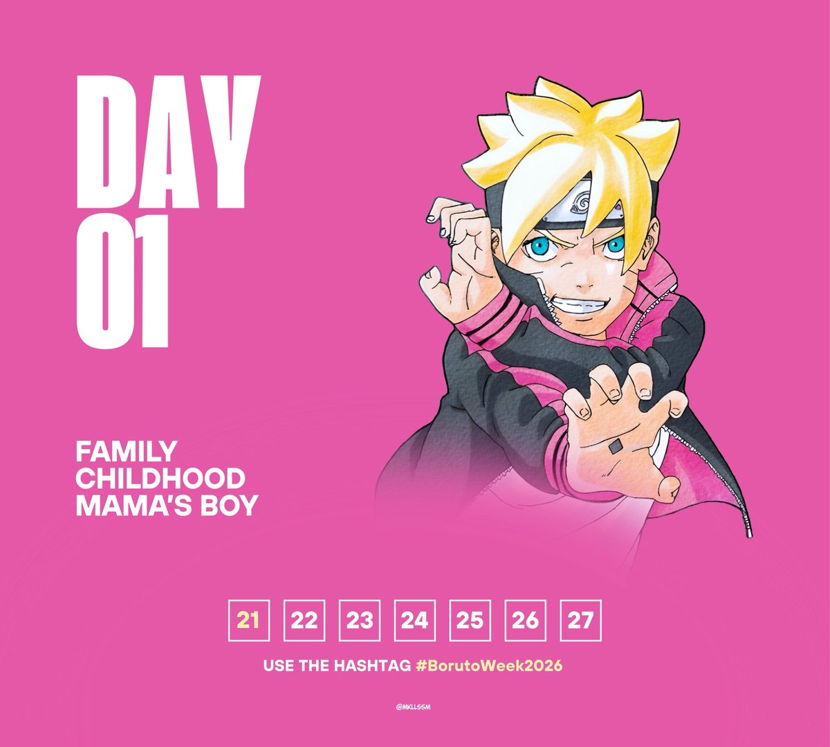 mkllfr's tweet photo. Day 1! 

#ボルト
#BORUTO 
#BorutoWeek2026 https://t.co/w5S1ylht60