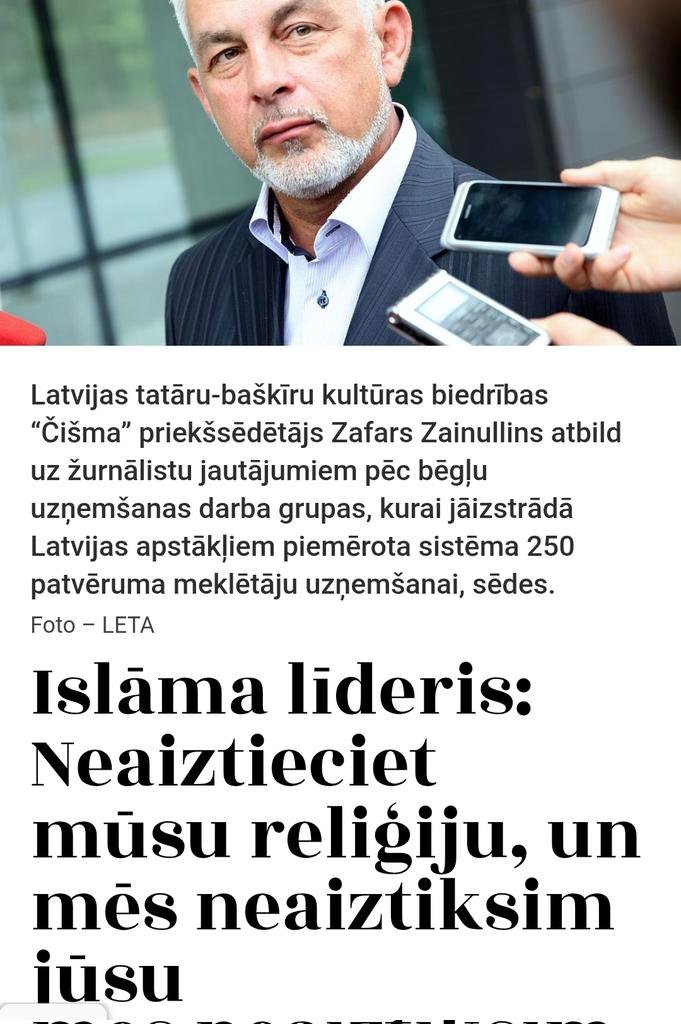 liana_langa's tweet photo. Latvijai nepieciešamas 2 @Jekaba11 @Saeima  deklarācijas -  1/ par Latvijas derusifikāciju (jau iesniegta), 2/ Par islamizācijas aizliegumu! 
Islāmu kā Latvijas identitātes daļu neparedz mūsu Satversme. 
#RunāLatviski https://t.co/tStp6NzAbX