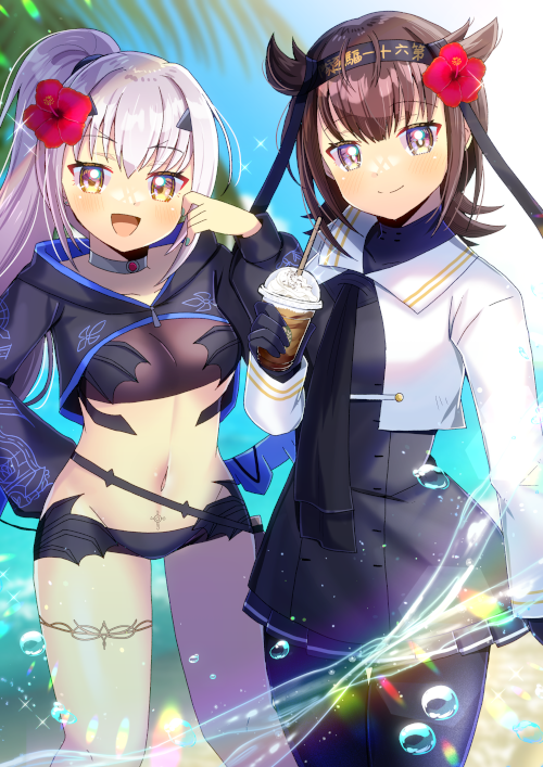 初月(艦これ) ,妖精騎士ランスロット 「初月、進水日おめでとう! #艦これ #初月進水日」|ヒヨヨ@skeb募集中のイラスト