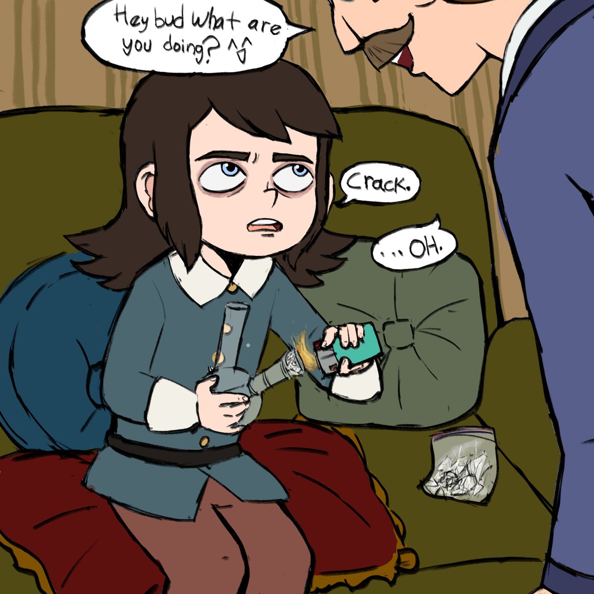 geinsfw1's tweet image. Y'know..just like every normal american kid #Abaddon #nathan #hauntedhotel