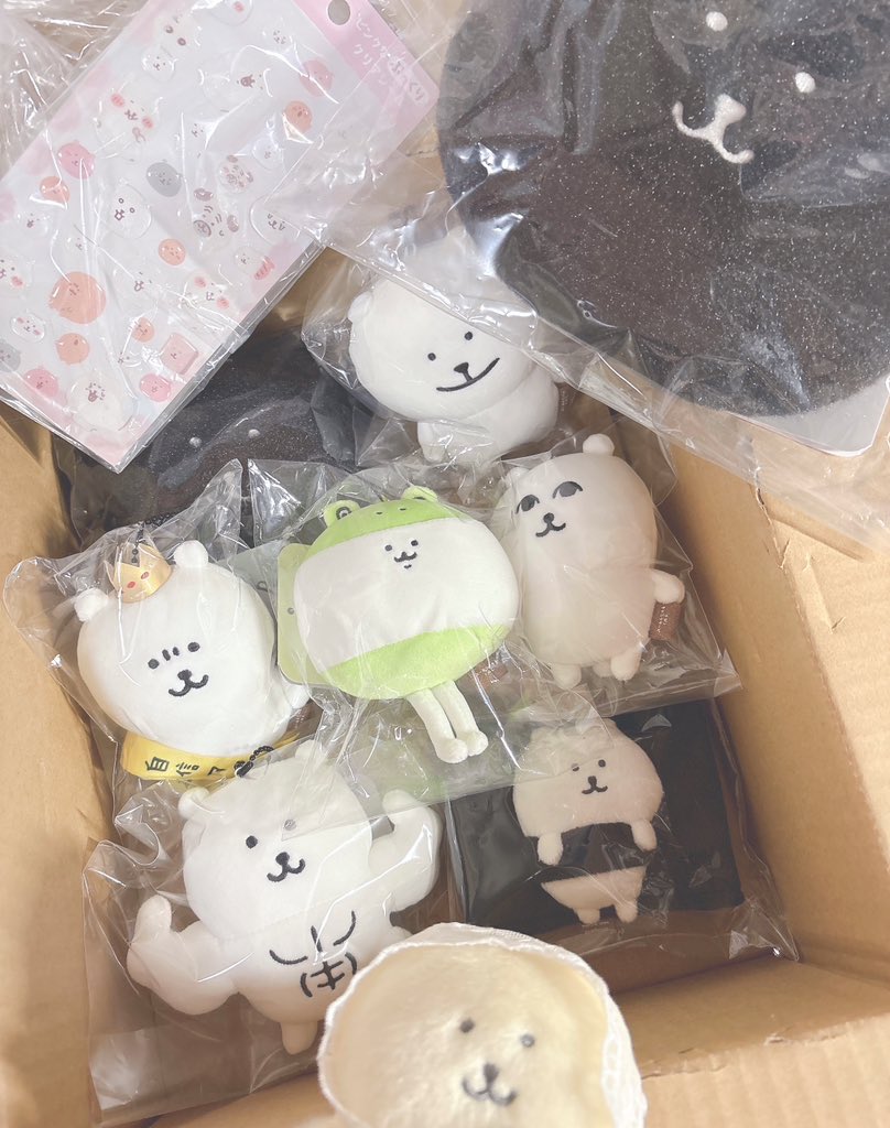 ナガマ 再販便が届いた 𓂃 ⟡˚.⋆
どの子もみんな かわいすぎてヤバい( ¨̮ )🤍

くましゃん またお友達が増えたね 🌱⋆｡

#ナガノのくま #ナガノマーケット #再販便