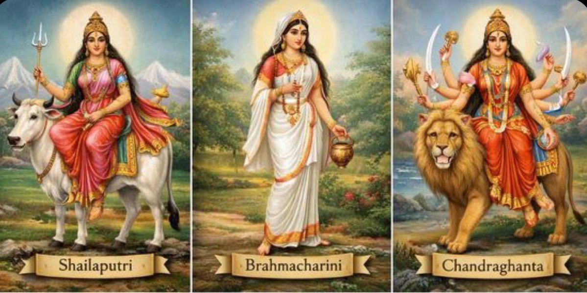 The first three days of Navaratri are the most subtle and quietly inward. 
Full silence of the mind. How many people would love to achieve this in the world. Mostly everyone. Because the mind is fighting with one constantly. The first three days that we celebrate, Shailputri,