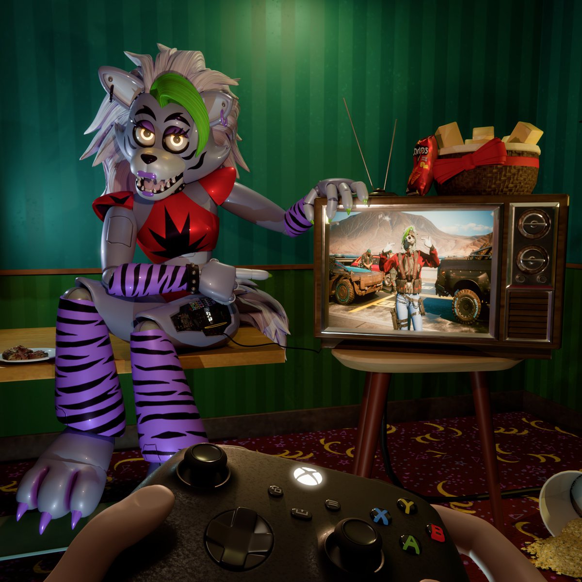 anonamine_'s tweet photo. Hey, as long as you mod her into the games you play she doesn't mind being your gaming PC. https://t.co/RXwJAcHOX6