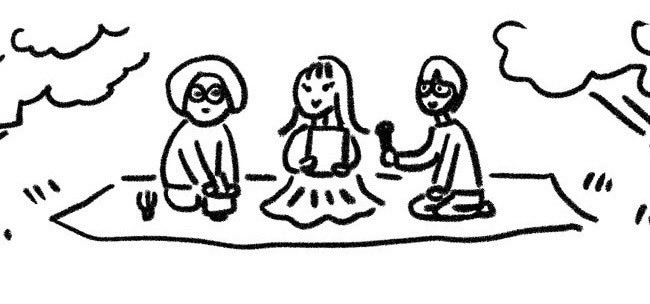 rsp65897bbb's tweet photo. 縁あってこちらに参加します〜🍵
「大きな文脈から外れるものを愛でたい」という2人の野点（のだて）×ラジオのスペースです。小森さん（@komori3radio ）のアカウントで配信します！題字とイラストは鶴谷さん（@tsurutani ）。 https://t.co/f5AT3Icvgl