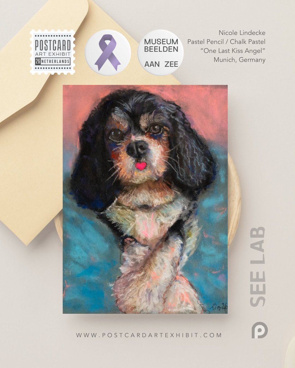 A lovely card being prepped for #postcardartexhibit26! Together, we support Blijft-je-Bij — the art program at Museum Beelden aan Zee designed for those affected by Alzheimer's. Thanks, Nicole Lindecke (not on X) #postcardartexhibit #artistssupportingalzheimers #artforacause