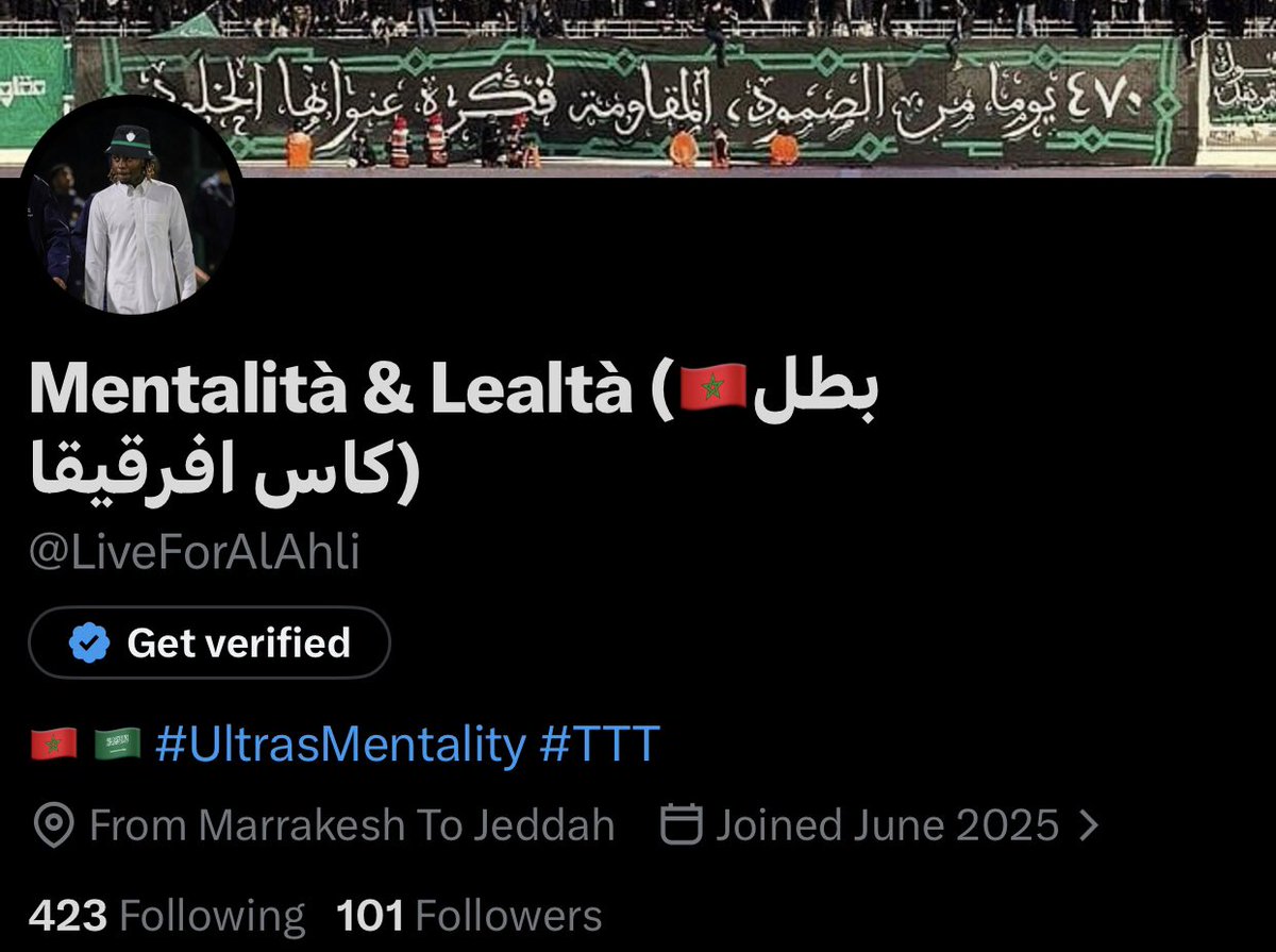 Mentalità & Lealtà (🇲🇦بطل كاس افرقيقا) tweet media