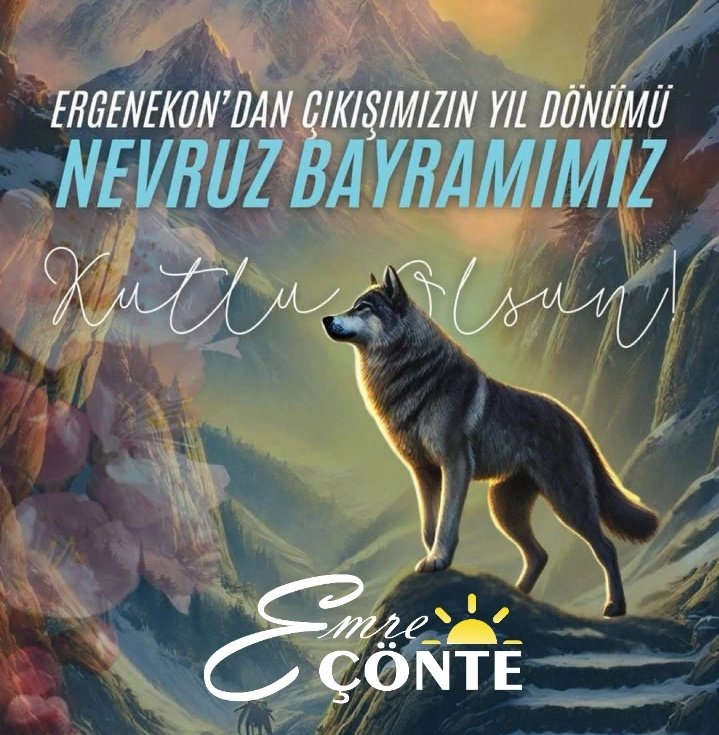 Yenigünün habercisi, iyilik ve bereketin temsilcisi #NevruzBayramı 'nın tüm TÜRK Dünyası'na  umut, huzur ve mutluluk getirmesi dileğiyle.

Dağlar demirdendi dediler, TÜRK'ün yüreği çeliktendi öğrettik.
☀️🇹🇷🤘