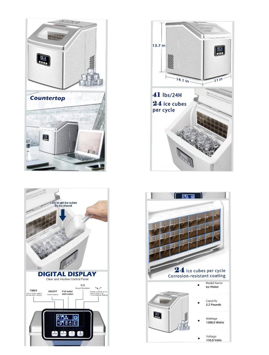 umairisnoob's tweet image. Elevate your weekend iced coffee game! ☕🧊✨
​Bring the cafe vibe home with this aesthetic Silver Countertop Nugget Ice Maker. Makes the perfect crunchy pebble ice for your drinks!
​🚨 Grab the Amazon deal here:
amzn.to/3NuxCrJ

​#IceMaker #AmazonFinds #KitchenAesthetic