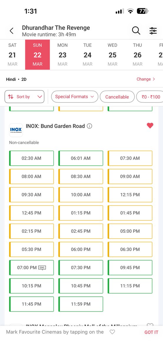 Rahul980's tweet photo. @GabbbarSingh WTF, this movie hall has shows running all night 😂 https://t.co/RxJzF8e1Ei