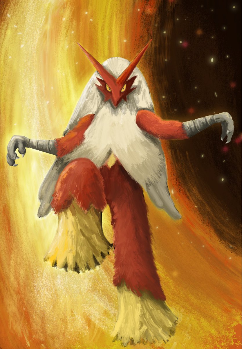 stratsten's tweet image. Commission done ✅ #commissions #pokemonartwork #blaziken