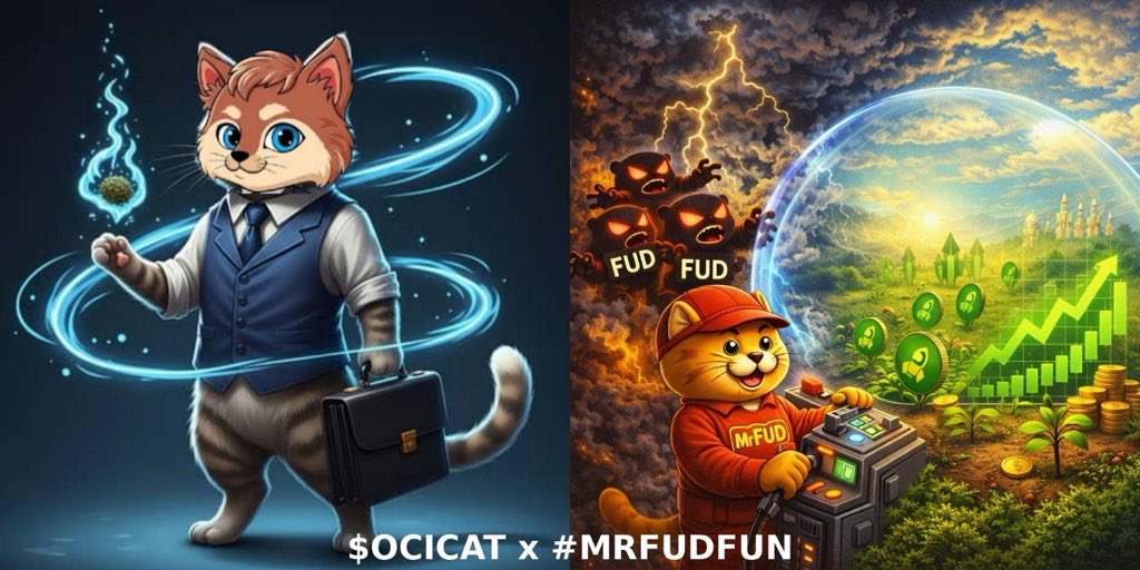 $OCICAT showing what happens when a launch is actually planned…

No chaos. No blind hype.
Just structure + steady momentum building.

You either spot it early
or watch it run without you. 

#MRFUDFUN 
<a href="/Colossuscrypto0/">Colossus Crypto</a> <a href="/CoinCalc291066/">Coin Calculator</a> 

0xE53D384Cf33294C1882227ae4f90D64cF2a5dB70