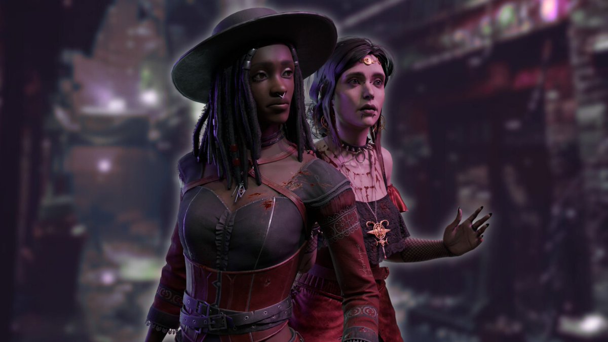 mikasmeatball's tweet photo. a render of my qweens sable and orela <33 i loveee their new bloodmoon cosmetics so i wanted to do something with them https://t.co/LPmX7zNnzX
