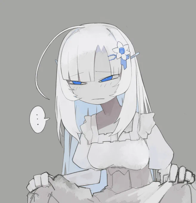 動きにくい服を着せられるWhiteCULのらくがき