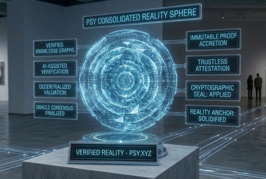 byukas's tweet photo. @PsyProtocol Reality anchor: Solidified. ⚓ The 'Consolidated Reality Sphere' brings Psy’s vision to life. It layers verified knowledge graphs and oracle consensus into one immutable, trustless artifact. The future of truth is here. https://t.co/8O4Nru77cw