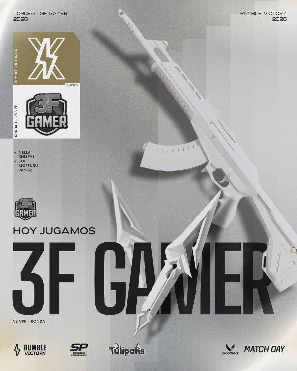 RVesports_'s tweet image. ⚡MATCHDAY | #VALORANT #femenino ⚡

La escuadra RVX se une al torneo de 3F Gamer, en donde el bracket es muy pesado, si ganamos jugamos la siguiente ronda a las 17hs

LETS GO NENEAS!

🏆@Municipalidad3F (Juventud3F)
🆚#VPF
🫦Ronda 1
⏰16:00 🇦🇷🇺🇾🇨🇱🇧🇷

#feeltherumble #matchday