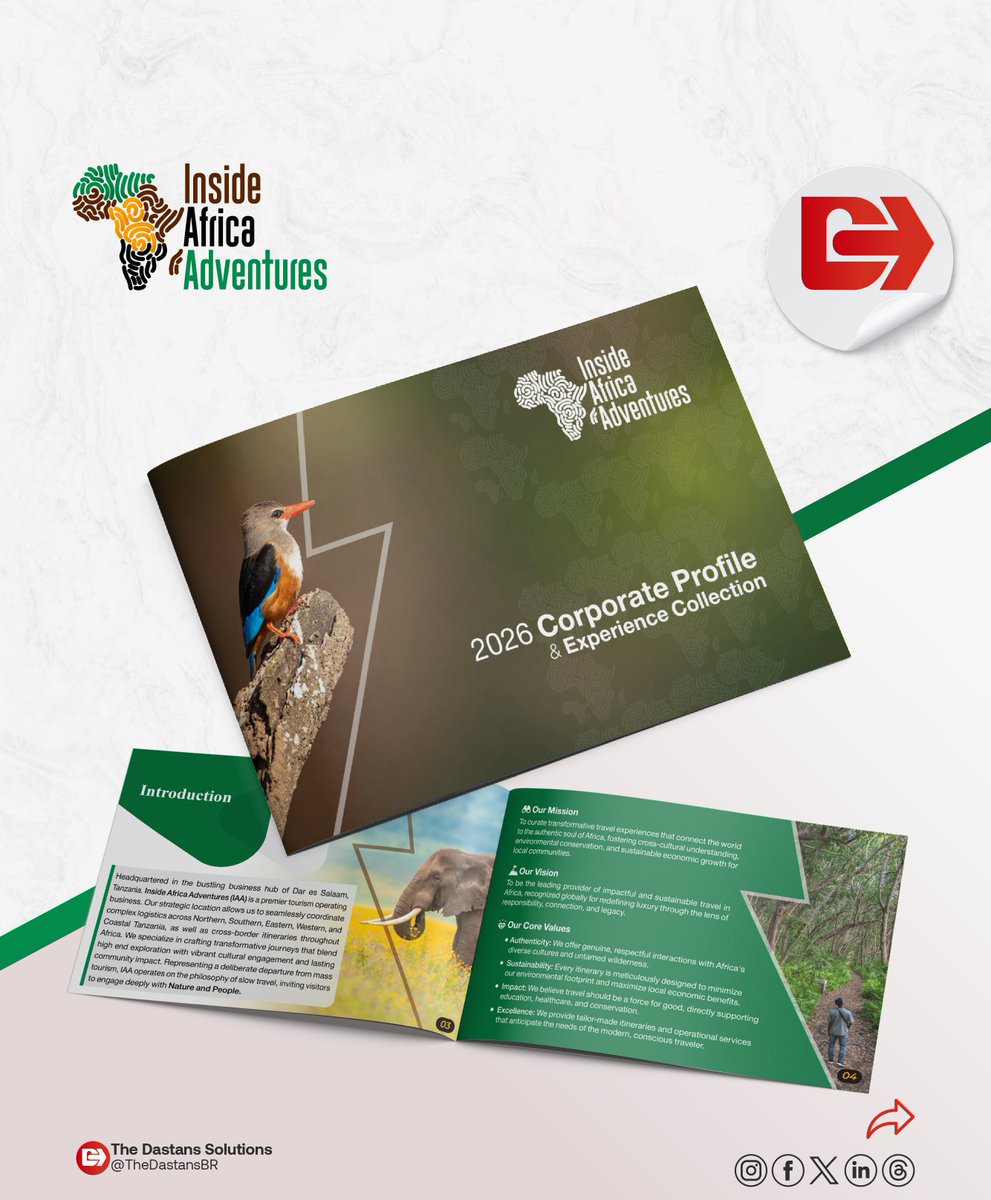TheDastansBR's tweet photo. Need a Business Profile? Let’s Talk Today.
Call/WhatsApp: +255 680 22 40 02
Email: tds@thedastans.com

#BusinessProfile #InsideAfrica #Adventures #TheDastans #WeDoItTogether https://t.co/5Wc5Xr6abo