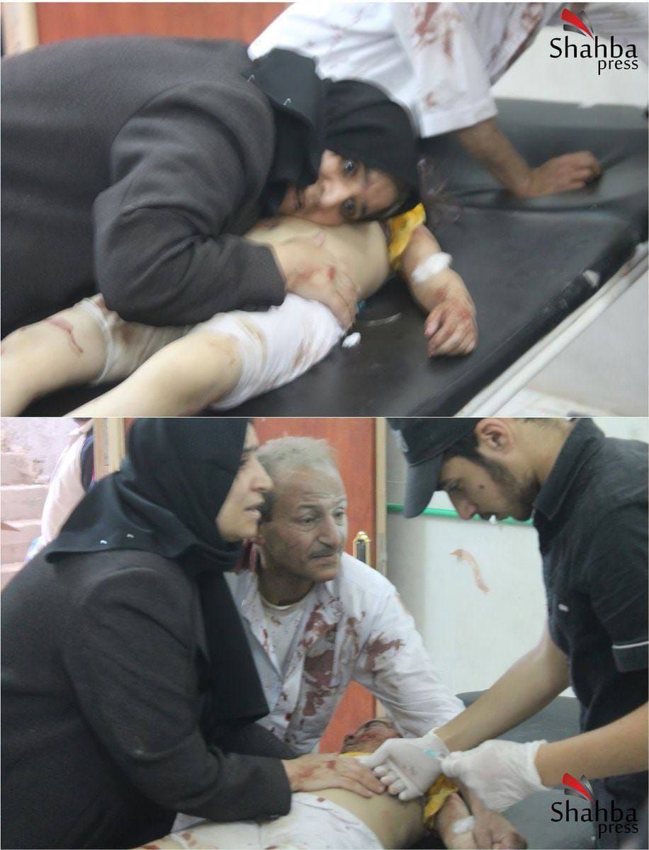 Bu Suriyeli anne, Halep kırsalındaki Kafr Hamra kasabasında, Hizbullah ve Esed rejiminin bombardıman ile hayattan kopardıkları küçük kızının kalp atışlarını duymaya çalışıyordu. Doktor, kızının Hayata tutunamadığını söylesede, o, saatlerce kızının kalp atışlarını aramaya devam