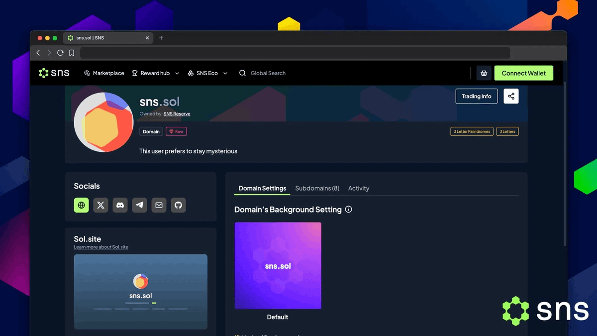 defi_kaneki's tweet photo. Did you know that your .sol domain can now have its own corner of the internet?👀

@sns has made that possible.
No extensions. No friction. Just type {yourname}.sol.site into any browser on any device, and it loads. Just like that. 💚

Your .sol stays on Solana, while https://t.co/8g1zfr2eM9 brings it to life on the web. And it's not just another pretty link  it comes packed with:

 A live Web3 profile the second you own your .sol

Website hosting config for Vercel, GitHub Pages, AWS & more

 Full email setup via MX records

Your {yourname}.sol.site can be your portfolio, your project hub, your link page, and  whatever you need it to be. The possibilities are genuinely endless. 💚

And right now, Beta is open for the first 100 VIPs.
Priority access goes to:

✅ SNS VIPs
✅ Wallets holding 10+ .sol domains
✅ SNS Ambassadors

Jump into the @sns Discord, find the sol-site support channel, and request your access today. 

Your identity on Solana just got a home on the web. Don't sleep on this. 💚