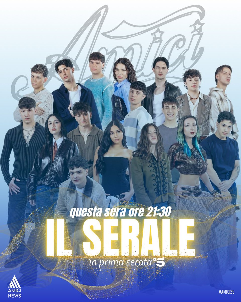 amicii_news's tweet image. Il giorno TANTO ATTESO è arrivato 😮
Questa sera, alle ore 21:30, in prima serata su #Canale5, la PRIMA puntata del serale di #Amici25 🔥