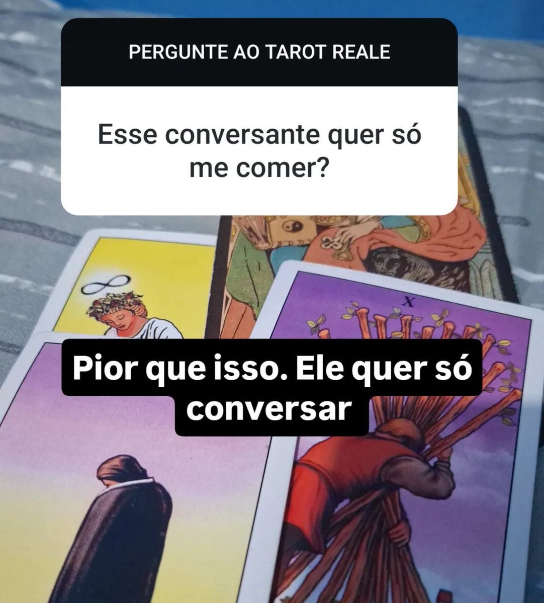 o taro revelando hoje algo que eu já imaginava