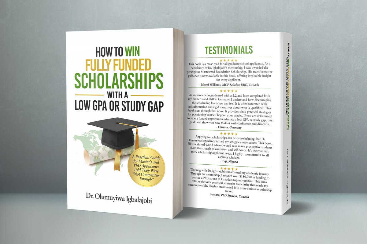 Five polished, targeted applications will beat fifty generic ones every time.

Committees can tell the difference in the first paragraph.

My book, How to Win Fully Funded Scholarships with a Low GPA or Study Gap, is out now and shows you how to be the candidate they remember.