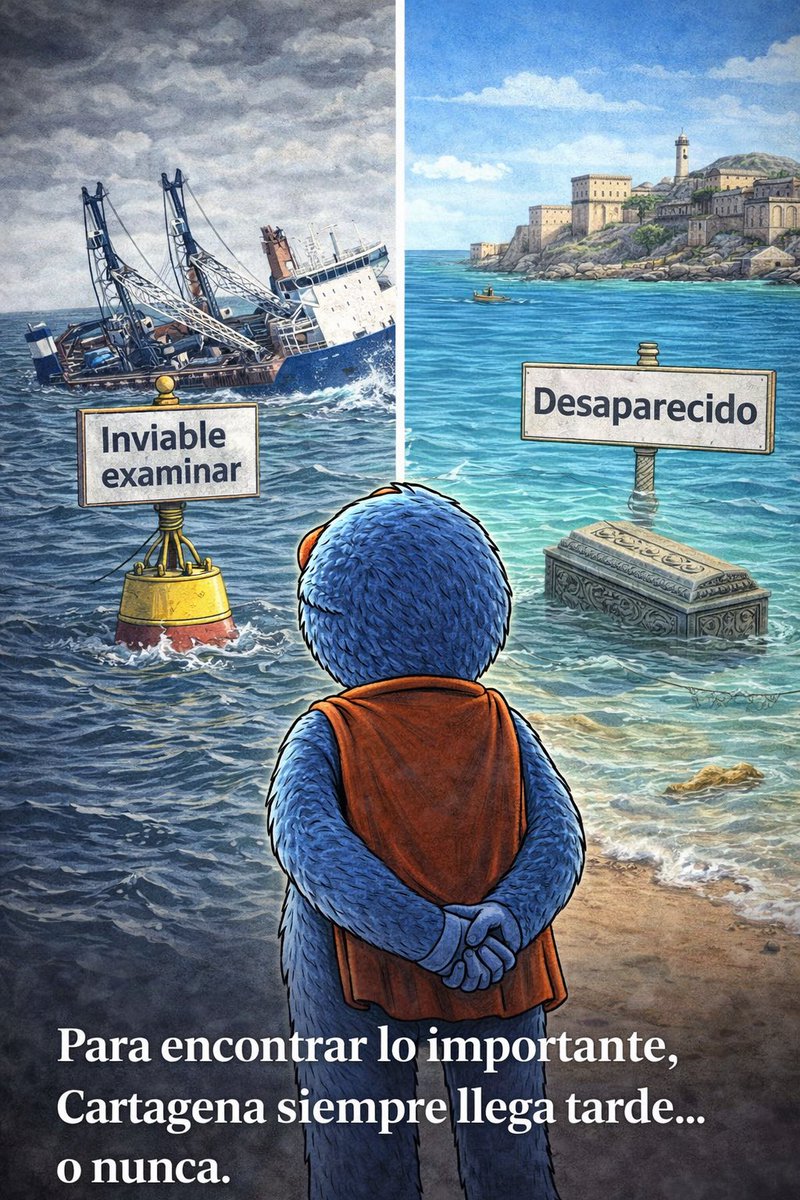 🥥 Amiguitos… Un pecio con reactores nucleares no se puede examinar, dicen.

El sarcófago de Micerinos, tampoco.

Al final, en Cartagena siempre pasa lo mismo: lo importante nunca llega a saberse.

#SuperCocoCartagena